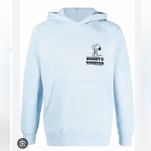 Sandro Light Blue Snoopy Hoodie